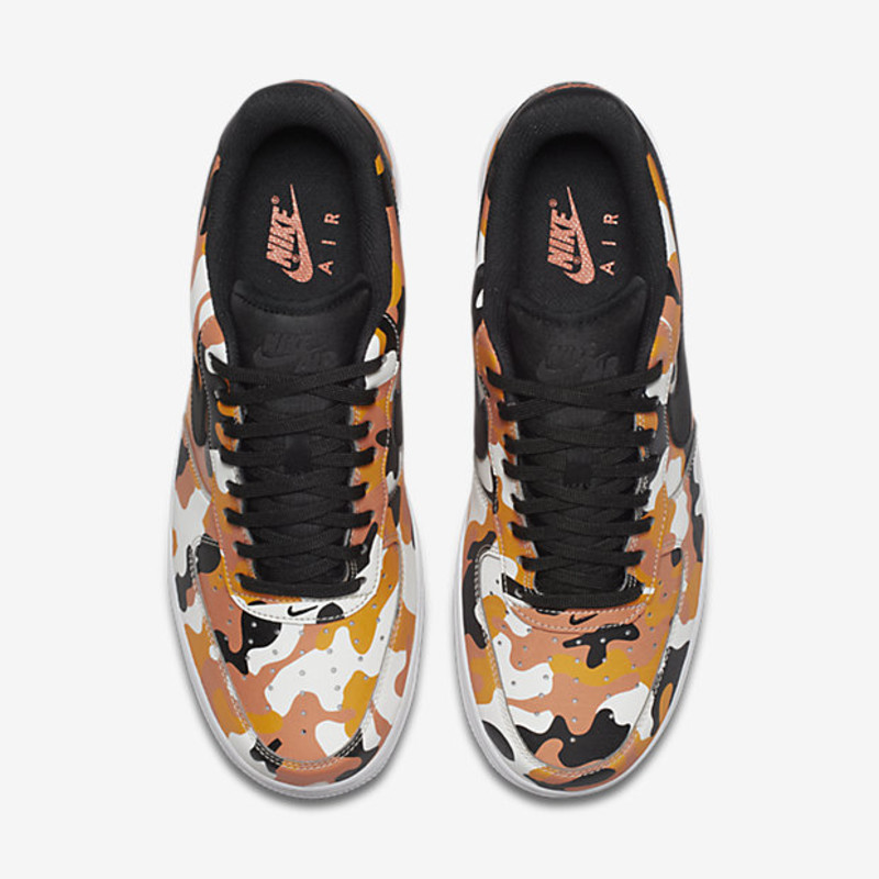 Orange camo nike shop air force 1